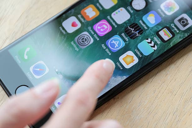 Useful apps shown on a smartphone screen